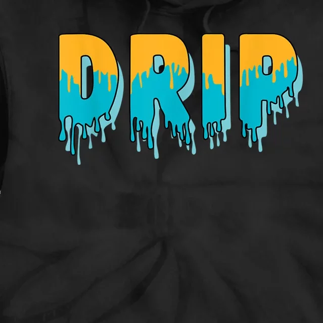 Drip Dripping Retro Aqua 5s Matching Tie Dye Hoodie