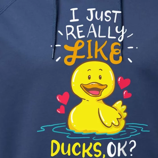 Duck Ducks Rubber Performance Fleece Hoodie