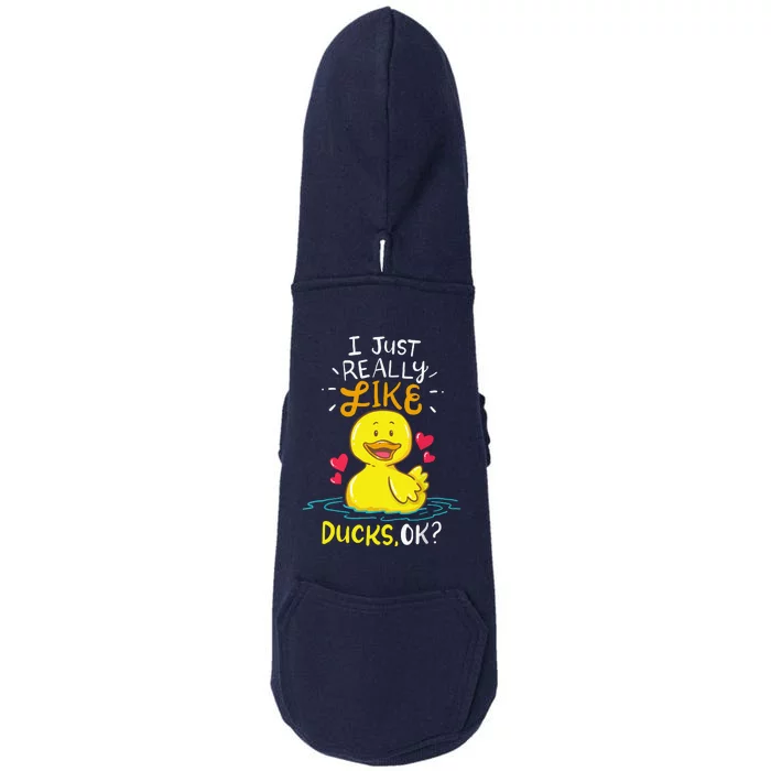 Duck Ducks Rubber Doggie 3-End Fleece Hoodie