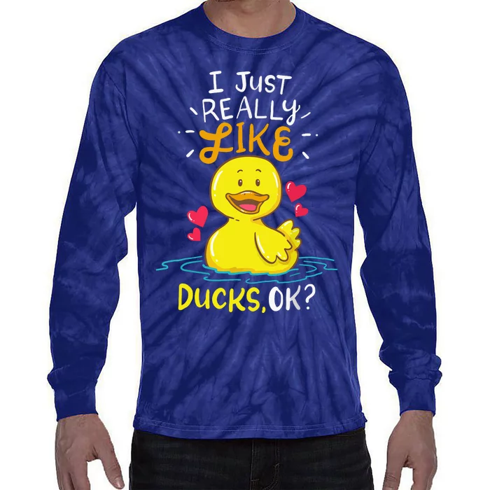 Duck Ducks Rubber Tie-Dye Long Sleeve Shirt