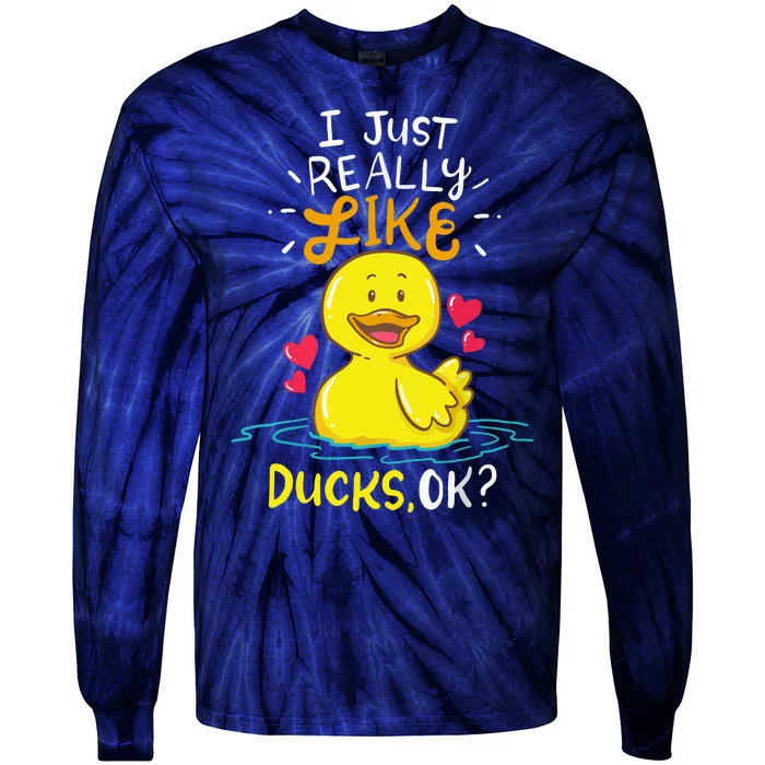 Duck Ducks Rubber Tie-Dye Long Sleeve Shirt