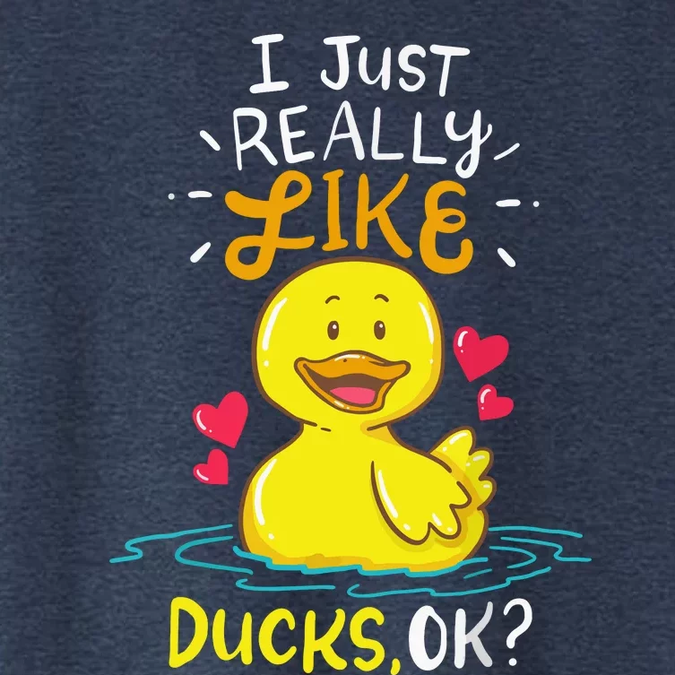 Duck Ducks Rubber Women's Crop Top Tee