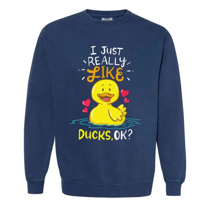 Duck Ducks Rubber Garment-Dyed Sweatshirt