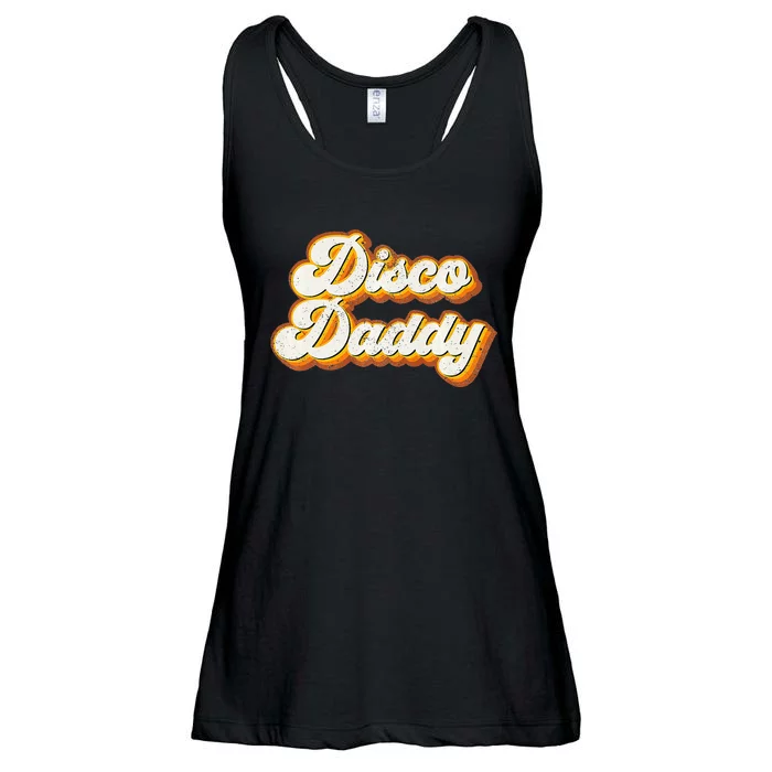 Disco Daddy Retro Matching 60s 70s Party Costume Dad Ladies Essential Flowy Tank