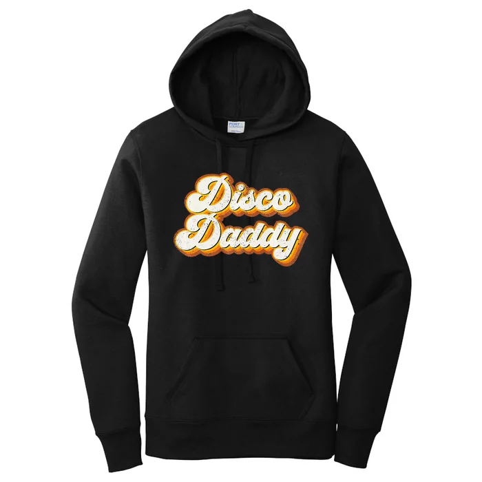 Disco Daddy Retro Matching 60s 70s Party Costume Dad Women's Pullover Hoodie