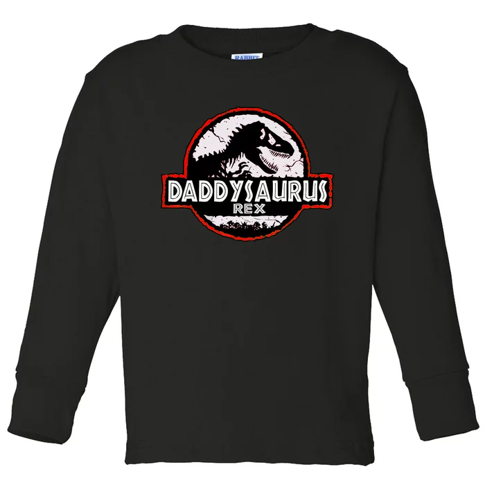 Dinosaur Daddysaurus Rex Father Day For Dad Funny Gifts Idea Toddler Long Sleeve Shirt