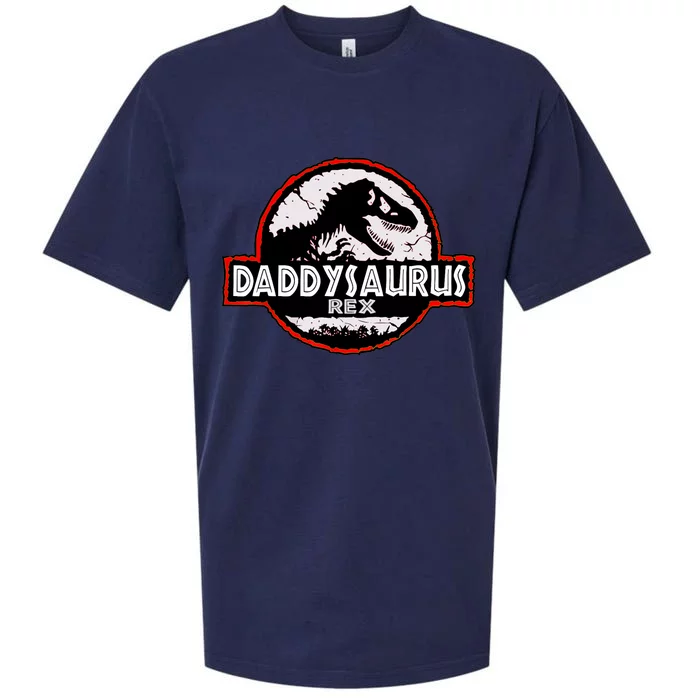 Dinosaur Daddysaurus Rex Father Day For Dad Funny Gifts Idea Sueded Cloud Jersey T-Shirt