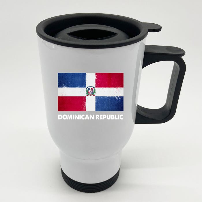 Dominican Dominican Republic Flag Gift Front & Back Stainless Steel Travel Mug