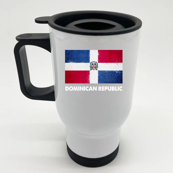 Dominican Dominican Republic Flag Gift Front & Back Stainless Steel Travel Mug