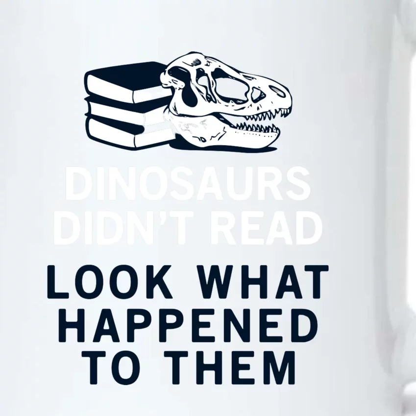 DINOSAURS DIDNT READ Black Color Changing Mug