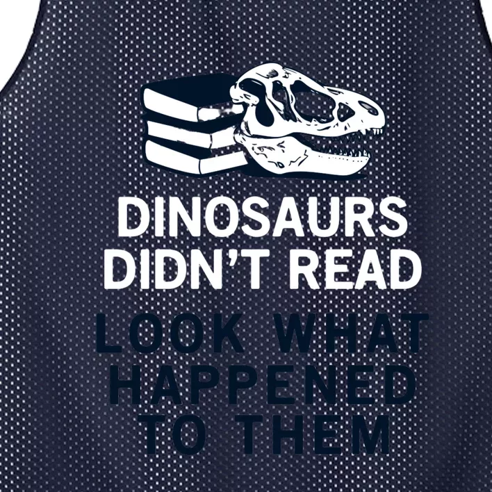 DINOSAURS DIDNT READ Mesh Reversible Basketball Jersey Tank