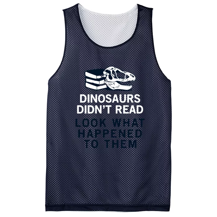 DINOSAURS DIDNT READ Mesh Reversible Basketball Jersey Tank