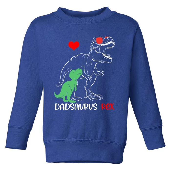 Dadsaurus Daddy Rex Autism Awareness Proud Dad Gift Toddler Sweatshirt