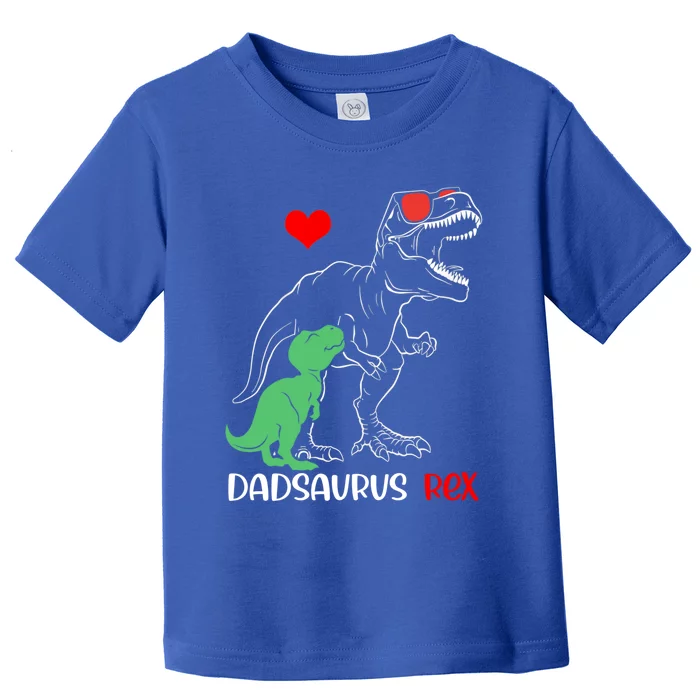 Dadsaurus Daddy Rex Autism Awareness Proud Dad Gift Toddler T-Shirt