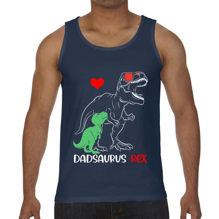 Dadsaurus Daddy Rex Autism Awareness Proud Dad Gift Comfort Colors® Tank Top