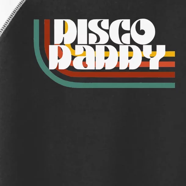 Disco Daddy Retro Matching 60's 70s Party Father's Day Toddler Fine Jersey T-Shirt