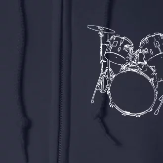 Drums Full Zip Hoodie