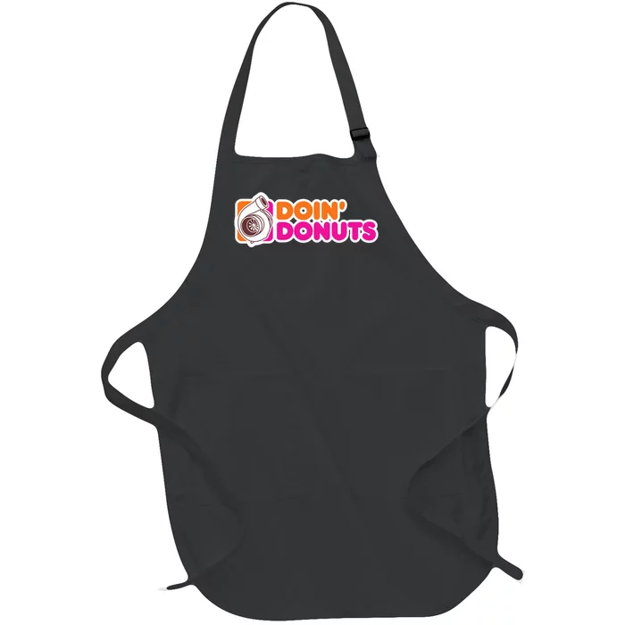 Doin Donuts Racing Fast Car Full-Length Apron With Pocket