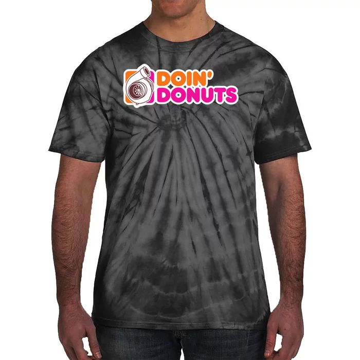 Doin Donuts Racing Fast Car Tie-Dye T-Shirt