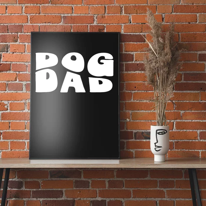 Dog Dad Retro Funny Pod Poster