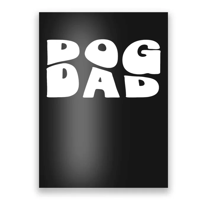 Dog Dad Retro Funny Pod Poster