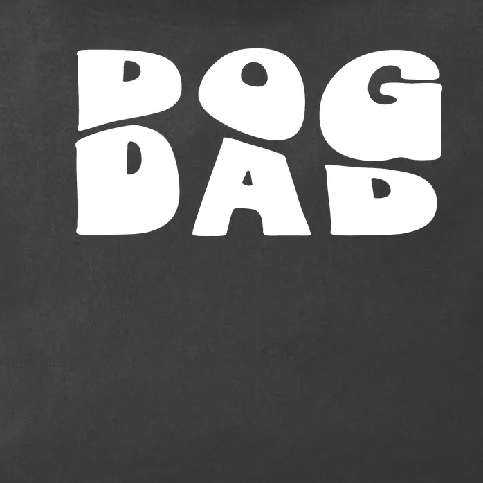 Dog Dad Retro Funny Pod Zip Tote Bag