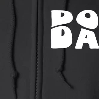 Dog Dad Retro Funny Pod Full Zip Hoodie