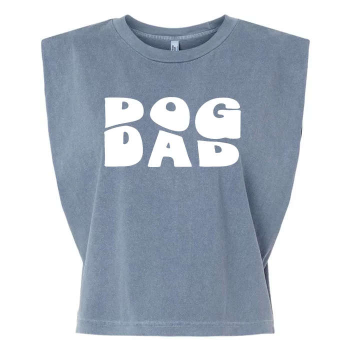 Dog Dad Retro Funny Pod Garment-Dyed Women's Muscle Tee