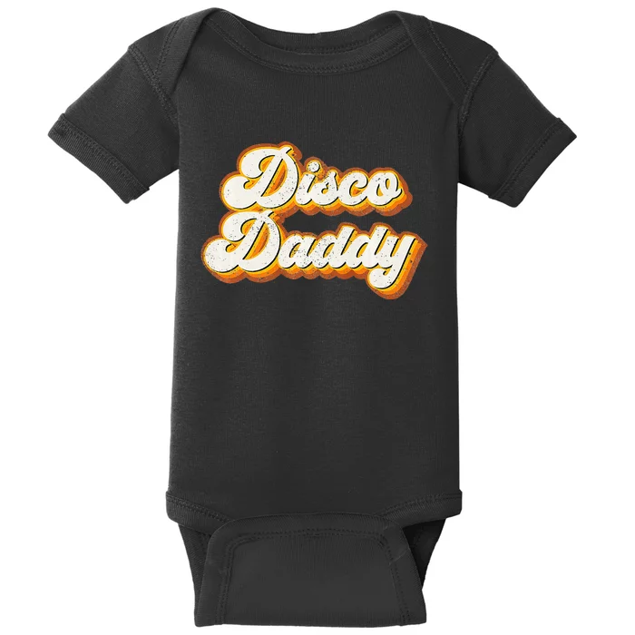 Disco Daddy Retro Matching 60s 70s Party Costume Dad Baby Bodysuit