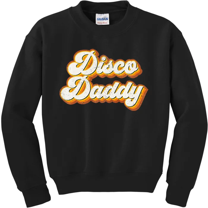 Disco Daddy Retro Matching 60s 70s Party Costume Dad Kids Sweatshirt