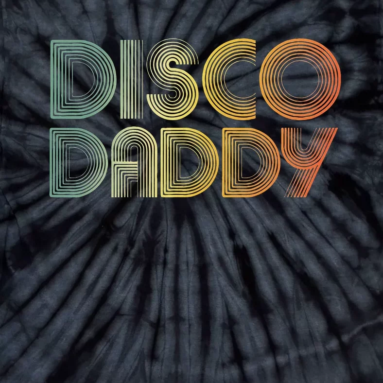 Disco Daddy Retro 60s 70s Party Costume Dad Fathers Day Tie-Dye T-Shirt