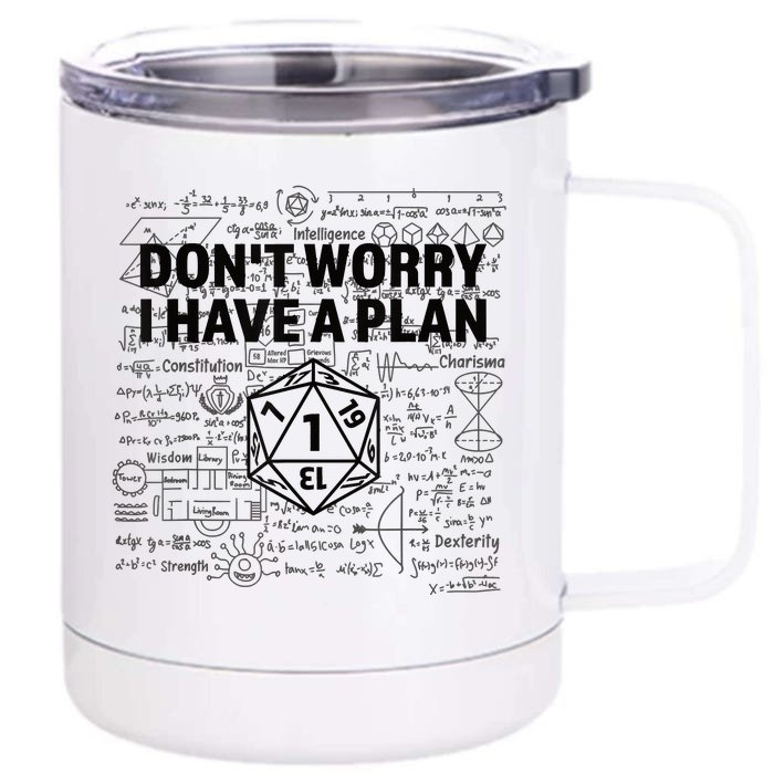 D20 Dice Roll 1 Funny Dungeon Gamer Critical Fail Dragon Front & Back 12oz Stainless Steel Tumbler Cup