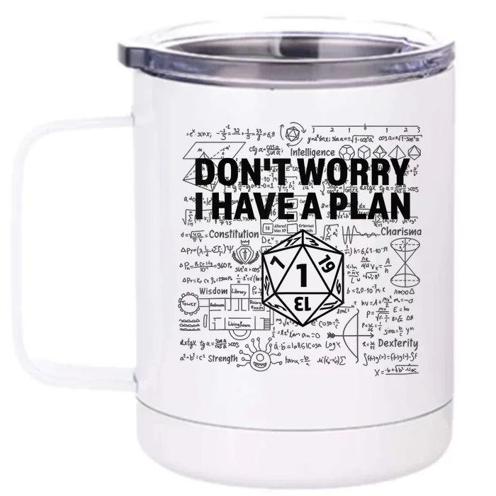 D20 Dice Roll 1 Funny Dungeon Gamer Critical Fail Dragon Front & Back 12oz Stainless Steel Tumbler Cup