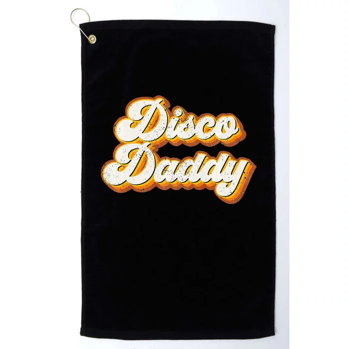 Disco Daddy Retro Matching60s 70s Party CostumeDad Platinum Collection Golf Towel