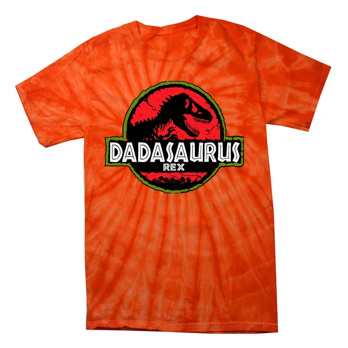 Dadasaurus Dinosaur Rex Father Day For Dad Funny Gift Tie-Dye T-Shirt