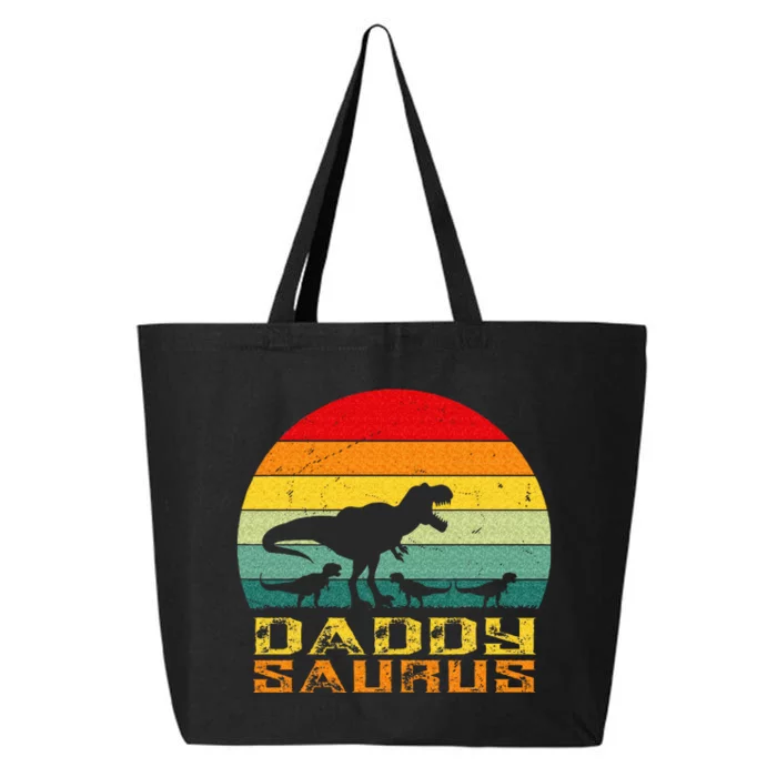 Daddysaurus Daddy Saurus Dino Dinosaur T Rex 25L Jumbo Tote