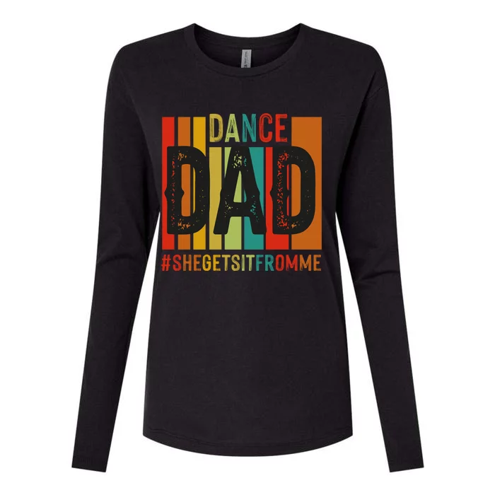 Dance Dad Street Dance Dancing Dad Fathers Day Gift Womens Cotton Relaxed Long Sleeve T-Shirt