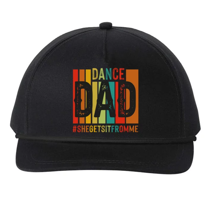 Dance Dad Street Dance Dancing Dad Fathers Day Gift Snapback Five-Panel Rope Hat