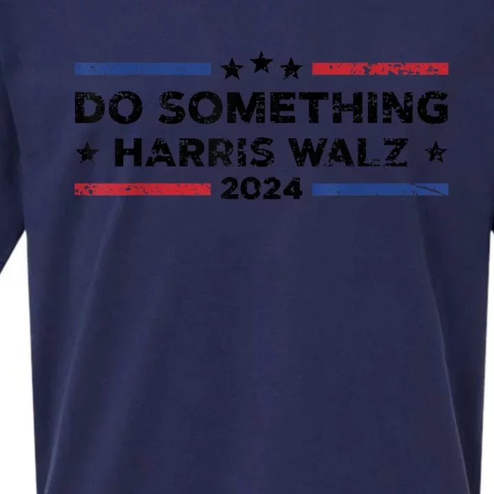 Dnc Do Something Kamala Harris Walz 2024 President Campaign Sueded Cloud Jersey T-Shirt