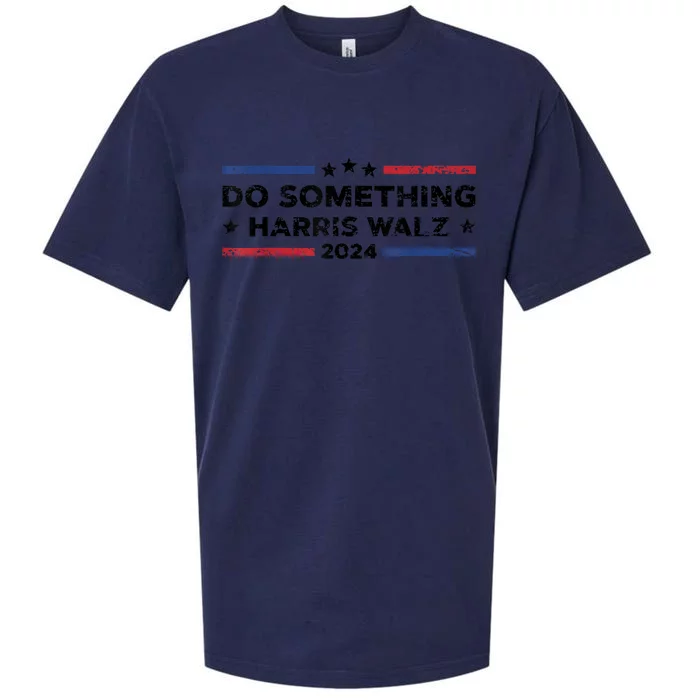 Dnc Do Something Kamala Harris Walz 2024 President Campaign Sueded Cloud Jersey T-Shirt