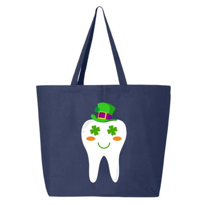 Dentist Dental Student Cute Tooth Hat Saint Patrick's Day Great Gift 25L Jumbo Tote