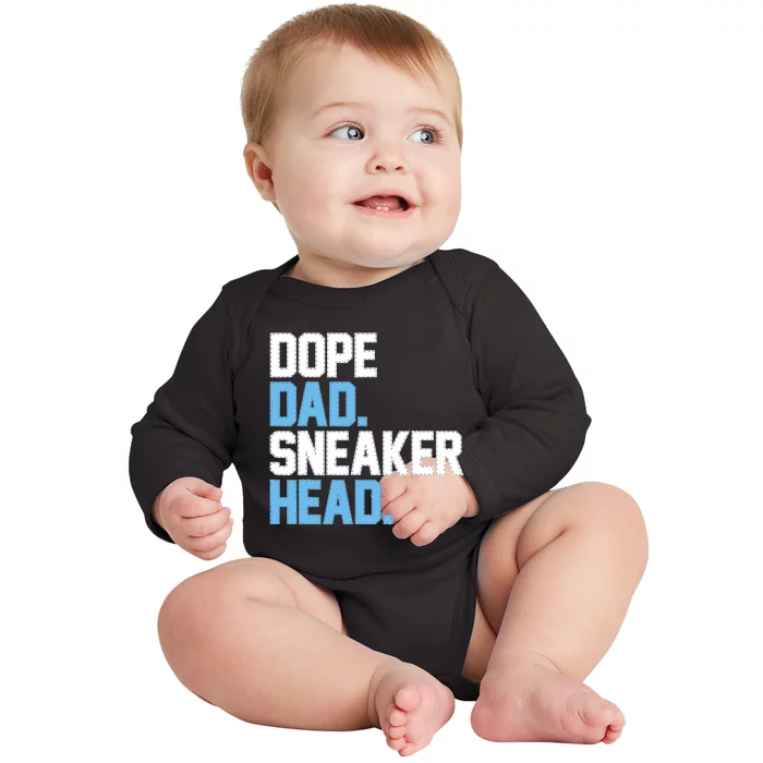 Dope Dad Sneakerhead Baby Long Sleeve Bodysuit