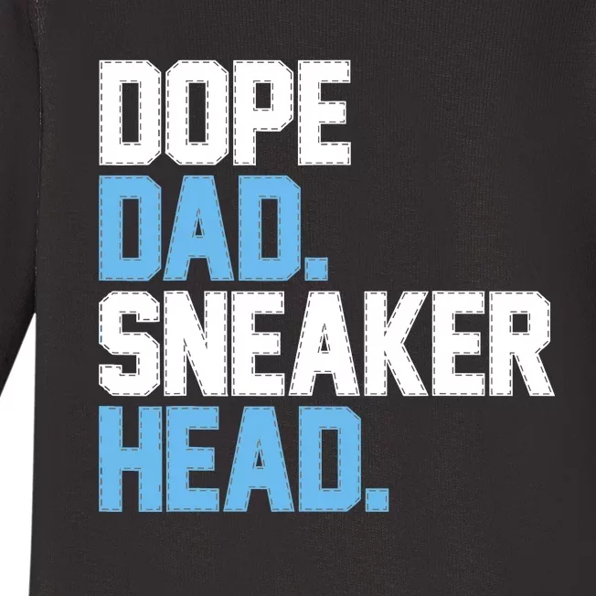 Dope Dad Sneakerhead Baby Long Sleeve Bodysuit