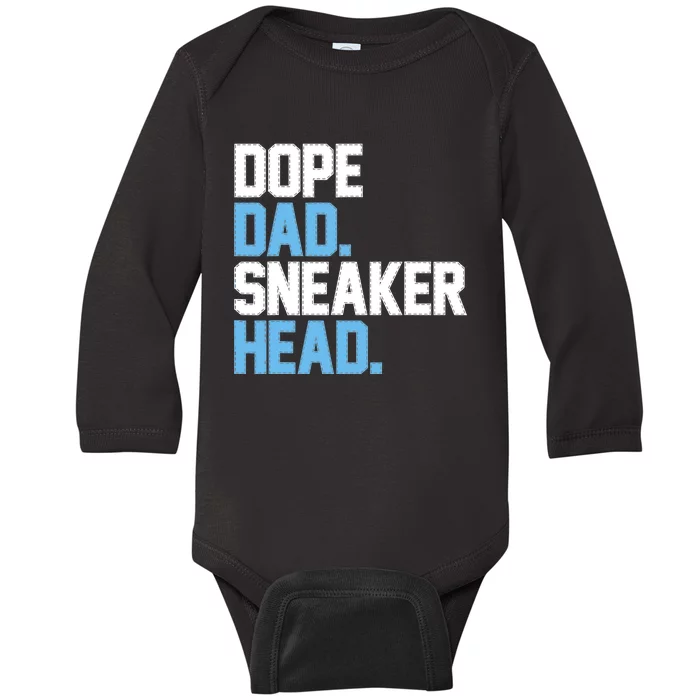 Dope Dad Sneakerhead Baby Long Sleeve Bodysuit