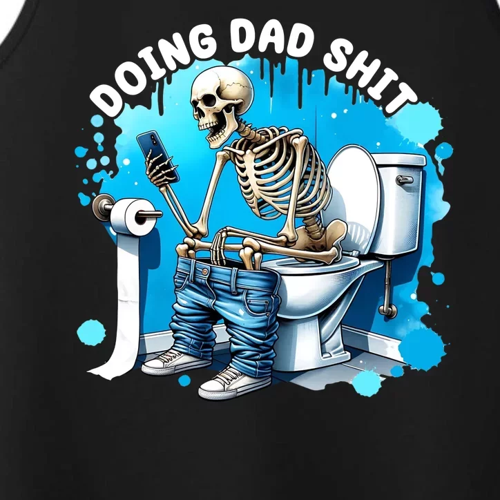 Doing Dad Shit Funny Skeleton Performance Tank