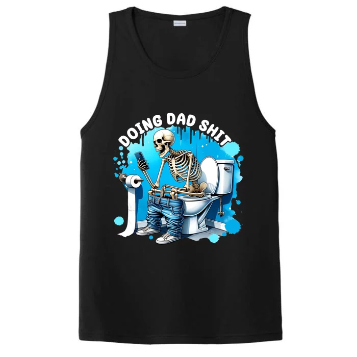 Doing Dad Shit Funny Skeleton Performance Tank