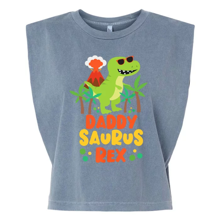 Daddy Dad Saurus Rex Dinosaur Dino for Father Garment-Dyed Women's Muscle Tee