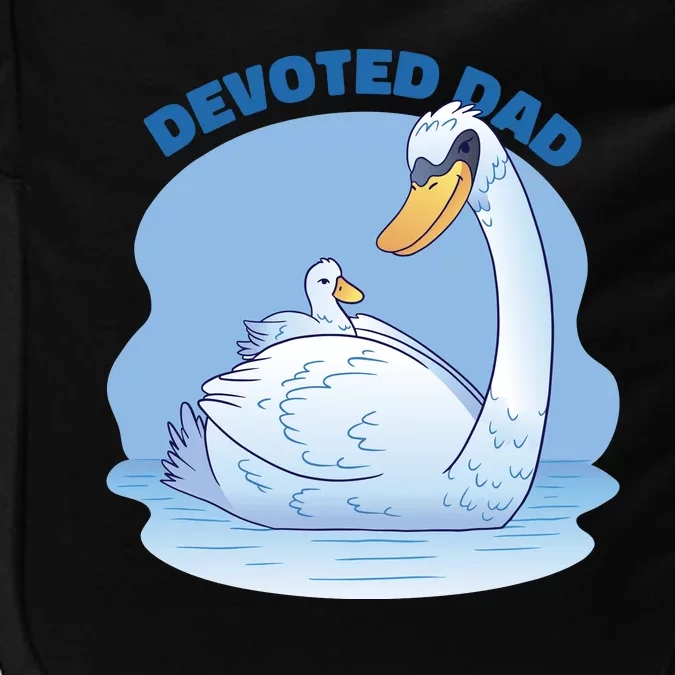 Devoted Dad Swan Fathers Day Gift Impact Tech Backpack