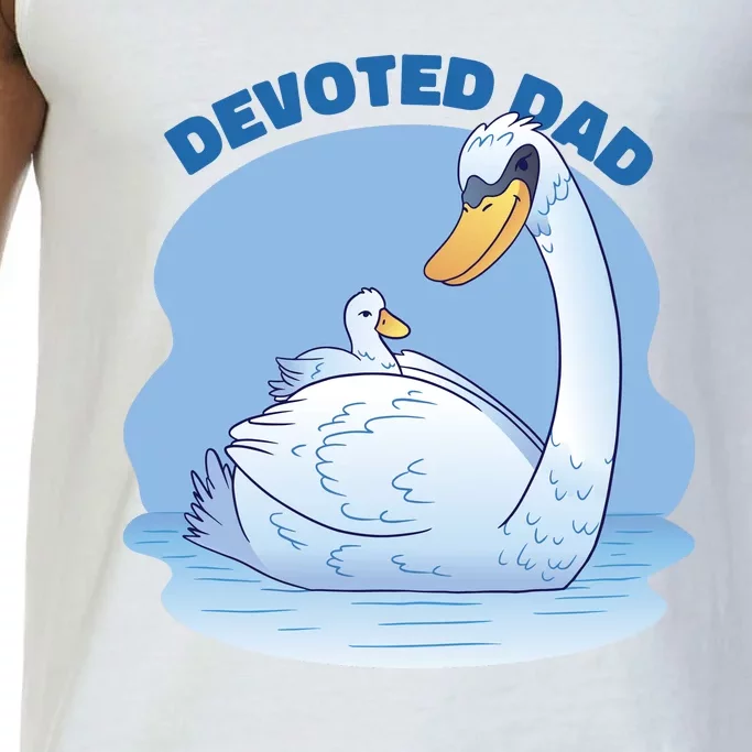 Devoted Dad Swan Fathers Day Gift Comfort Colors® Tank Top