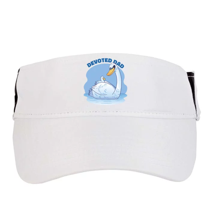 Devoted Dad Swan Fathers Day Gift Adult Drive Performance Visor